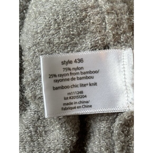 Barefoot Dreams Cardigan Medium Ivory Gray Ombre Dip Dyed Open Waterfall Fall - Picture 5 of 8